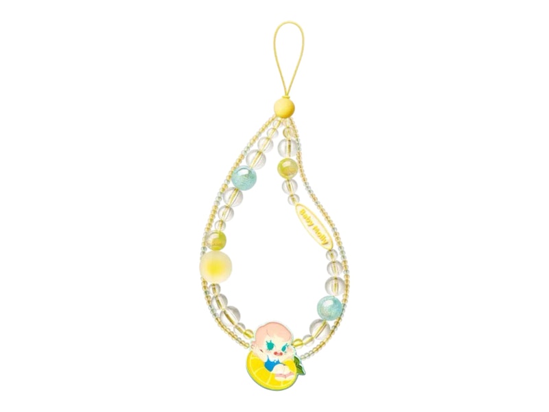 Pop Mart Baby Molly Fruity Aroma Series Lemon Bubble Fizz Phone Charm