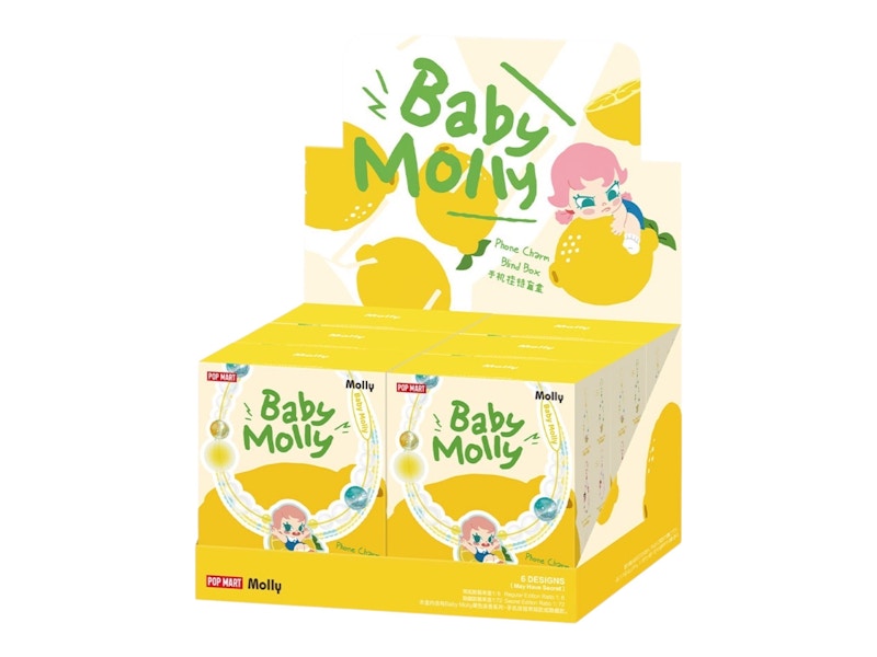 Pop Mart Baby Molly Fruity Aroma Series Phone Charm Sealed Case (6 Blind Boxes)