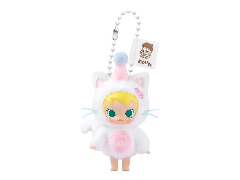 Pop Mart Baby Molly Pocket Friends Series Pet My Head Vinyl Plush Pendant