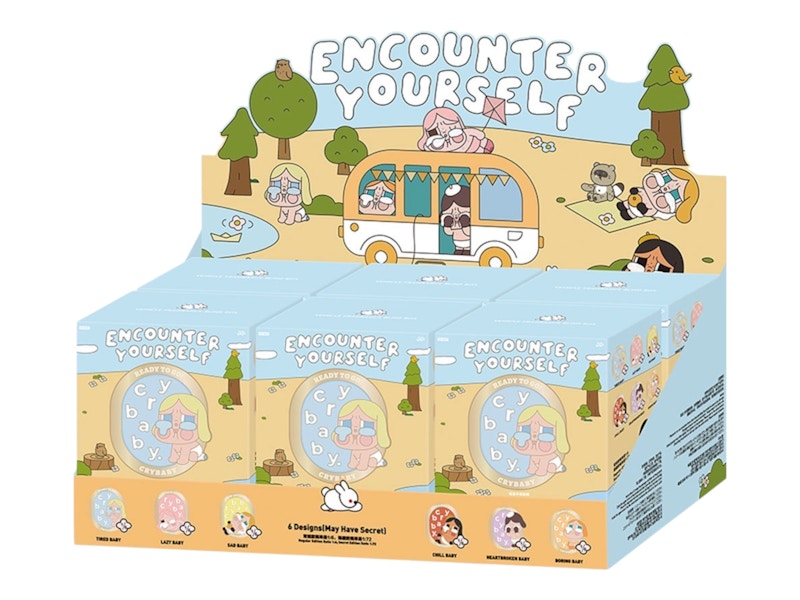 Pop Mart CRYBABY Encounter Yourself Series Vehicle Fragrance Sealed Case (6 Blind Box)