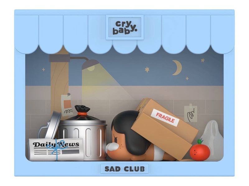 Pop Mart CRYBABY Sad Club Series Scene Sets Left Behind Figure Set