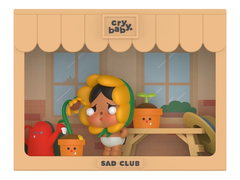 Pop Mart CRYBABY Sad Club Series Scene Sets Withering Flower Figure Set