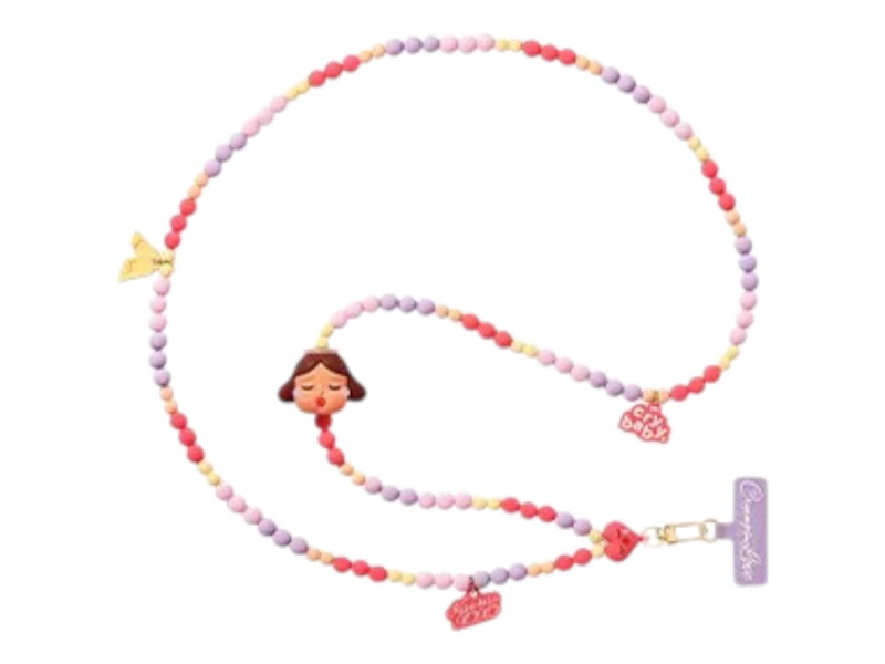 Pop Mart CryBaby Crying For Love Series Kiss Kiss-Angel Version Phone Charm