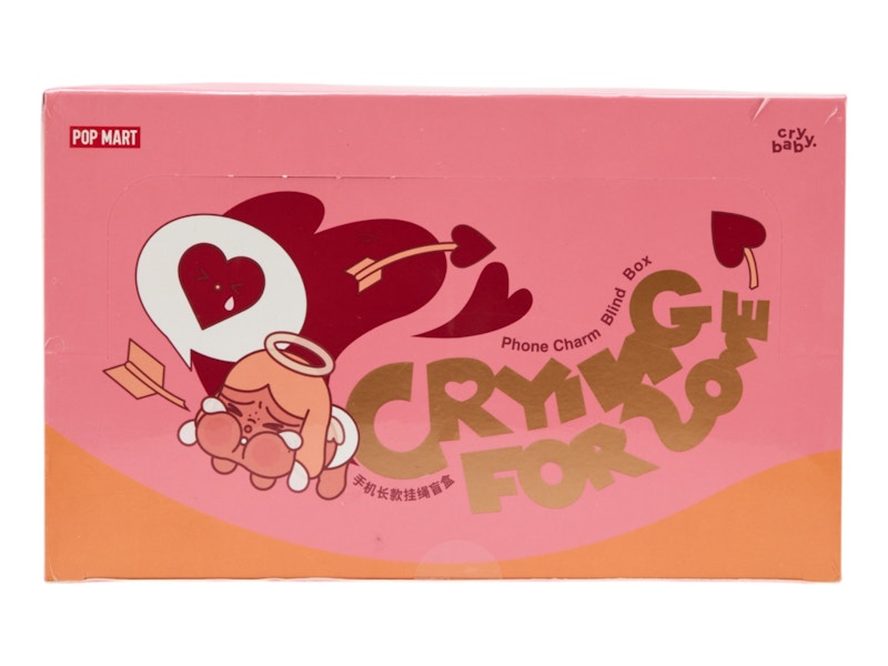 Pop Mart CryBaby Crying For Love Series Phone Charm Sealed Case (6 Blind Box)