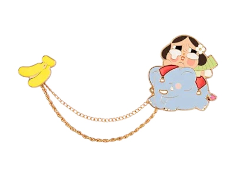 Pop Mart Crybaby Hello Thailand Series Me and My Elephant Pal Badge