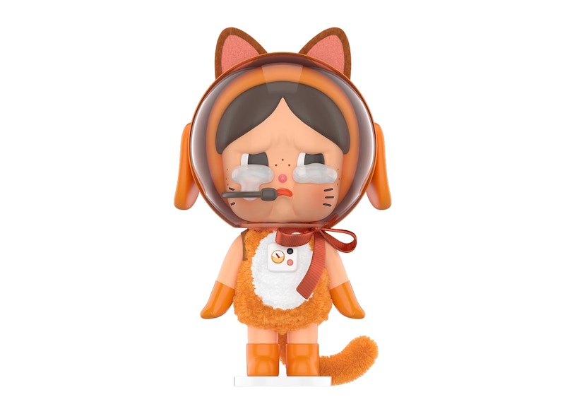 Pop Mart Crybaby Space Cat Figure Orange