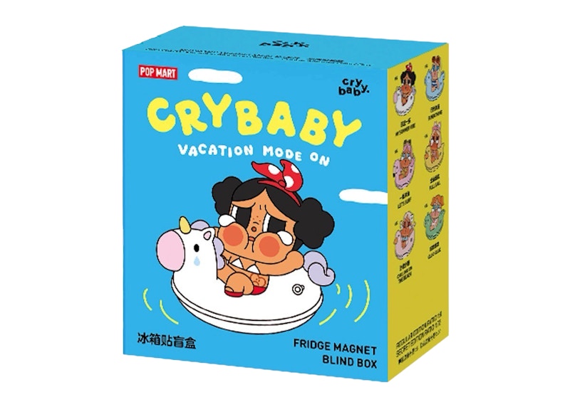 Pop Mart Crybaby Vacation Mode On Series Fridge Magnet Single Blind Box