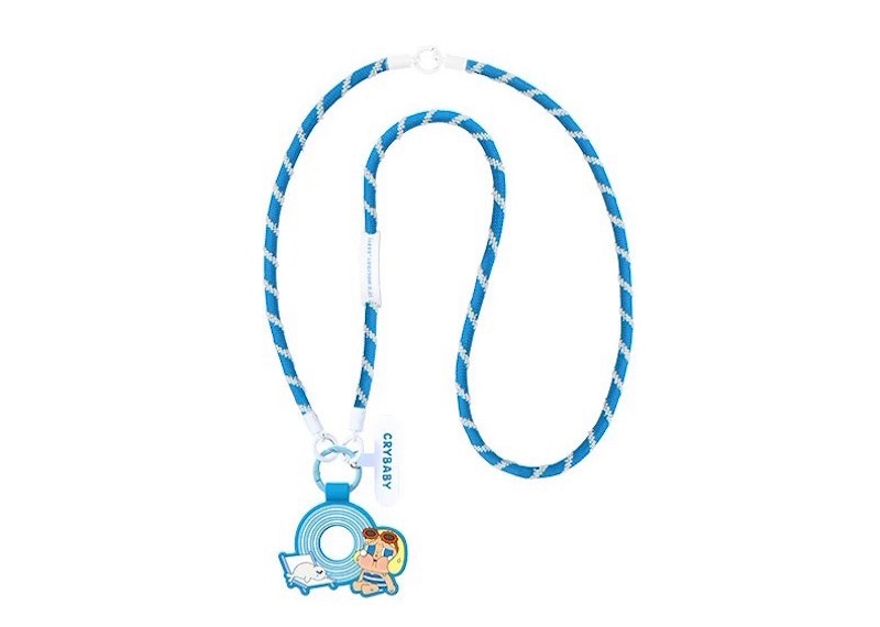 Pop Mart Crybaby Vacation Mode On Series Sunbathing Long Lanyard