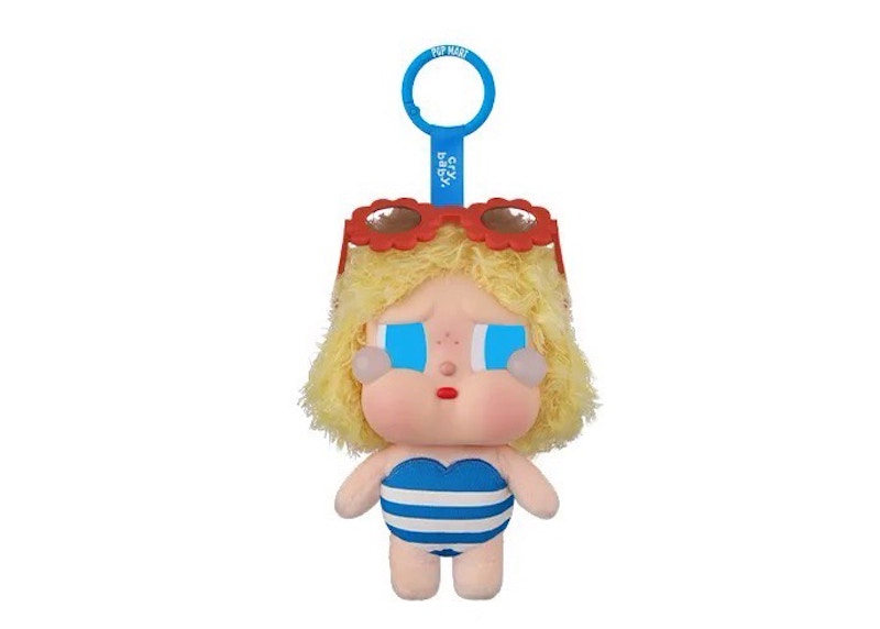 Pop Mart Crybaby Vacation Mode On Series Sunbathing Vinyl Plush Pendant