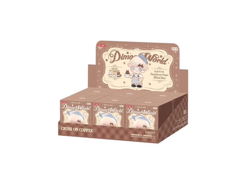 Pop Mart DIMOO Crush on Coffee Series Earphone Case Sealed Case (6 Blind Box)