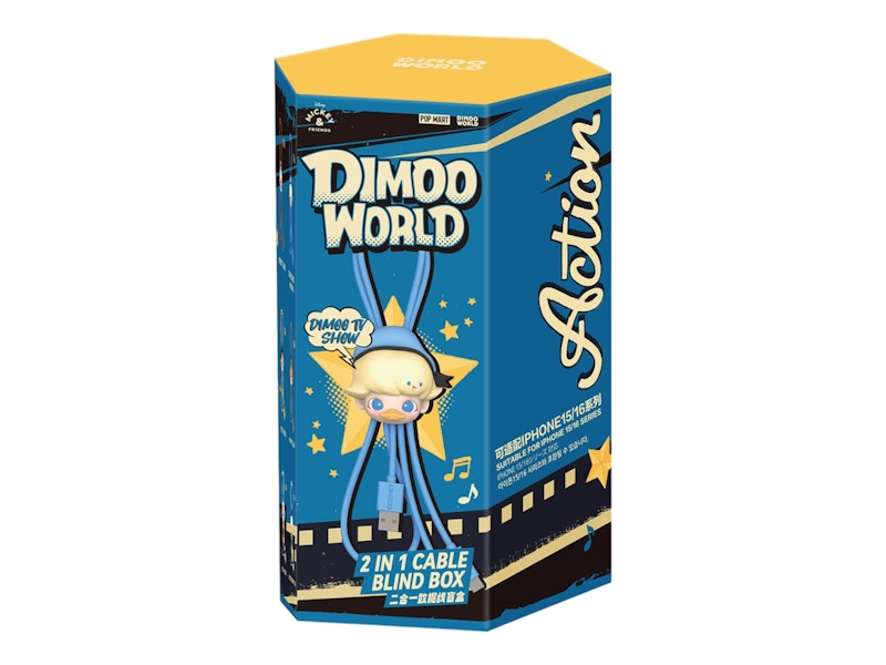 Pop Mart DIMOO World x Disney Series 2 in 1 Cable Single Blind Box