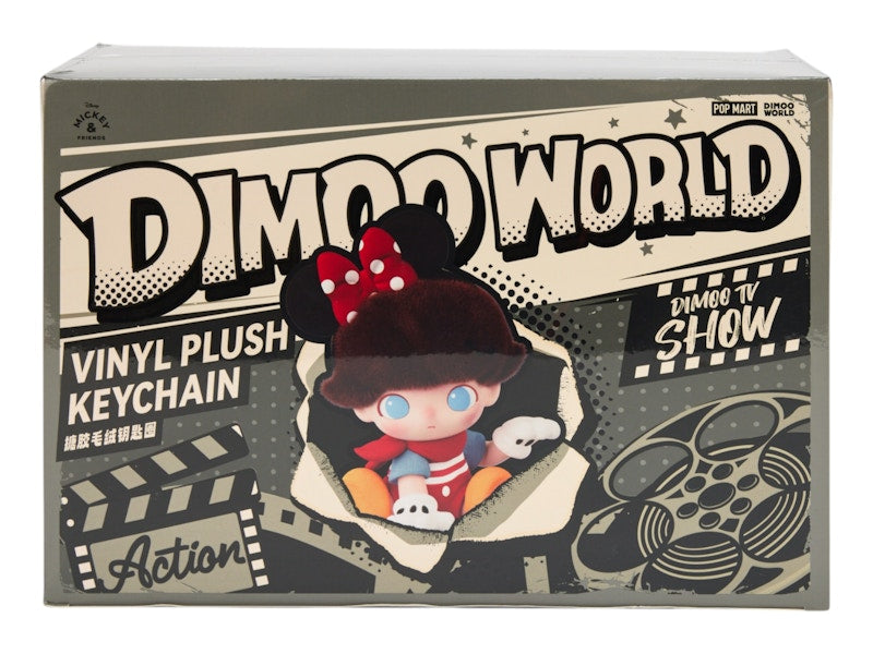 Pop Mart DIMOO World x Disney Series Vinyl Plush Keychain Sealed Case (6 Blind Box)