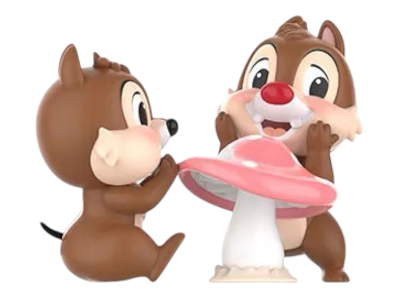 Pop Mart Disney Chip 'n' Dale Fun-loving Brothers Series Mushroom Table Figure