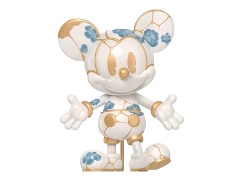 Pop Mart Disney Mickey Boundless Creativity Series Blue and White Porcelain Mickey Figure