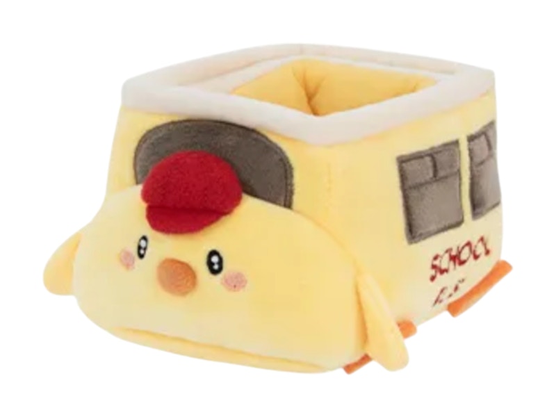 Pop Mart Gong Original Roaming Series Car Round2 Schoo-goo Bus Plush Toy