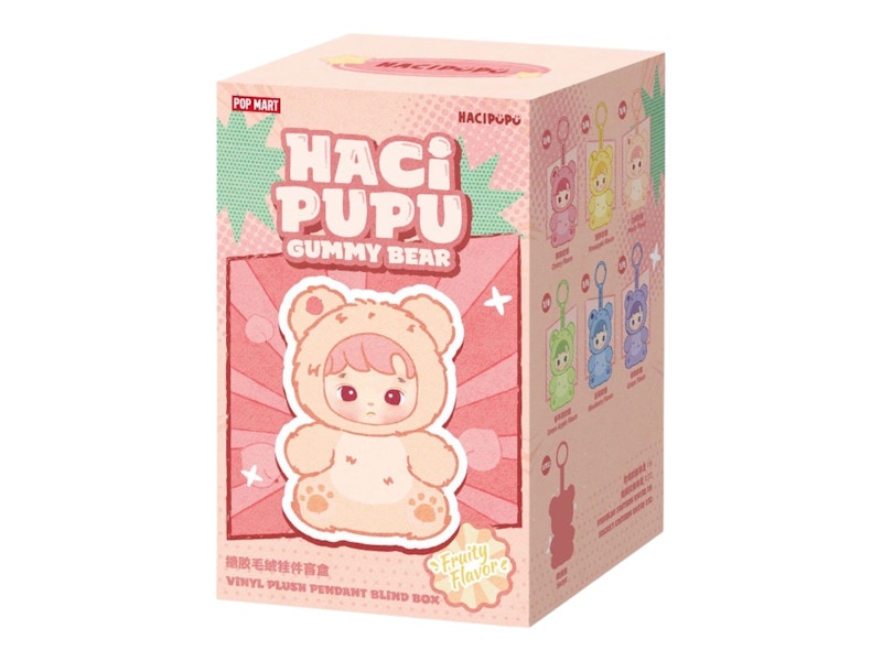 Pop Mart HACIPUPU Gummy Bear Series Vinyl Plush Pendant Single Blind Box