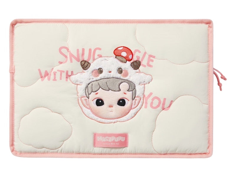 Pop Mart HACIPUPU Snuggle With You Series Figures Laptop Case