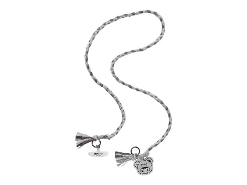 Pop Mart Hirono Road Journal Series Grey Gravel Phone Lanyard
