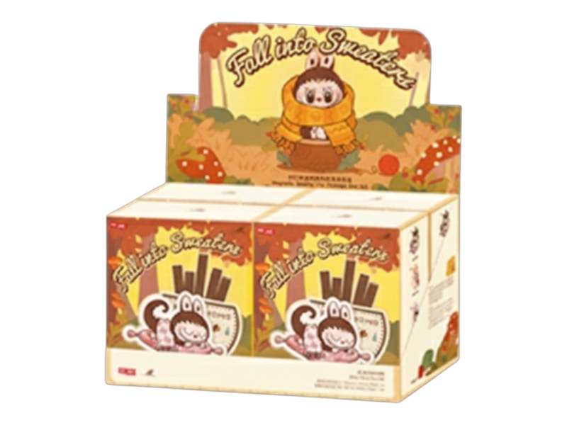 Pop Mart Labubu The Monsters Fall into Sweaters Series Magnetic Sealing Clip Sealed Case (4 Blind Box)