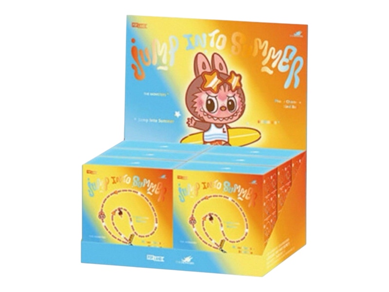 Pop Mart Labubu The Monsters Jump Into Summer Series Long Necklace Lanyard Sealed Case (6 Blind Box)