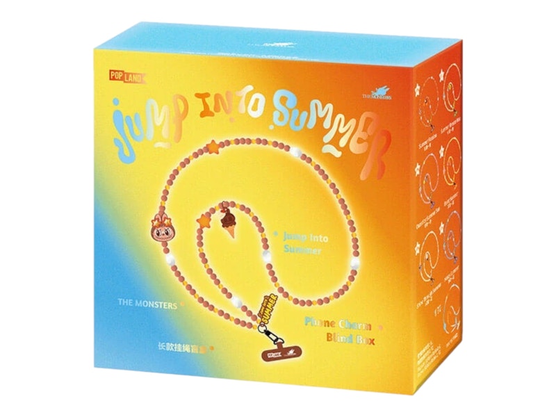Pop Mart Labubu The Monsters Jump Into Summer Series Long Necklace Lanyard Single Blind Box