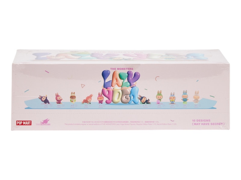 Pop Mart Labubu The Monsters Lazy Yoga Series Figures Sealed Case (10 Blind Box)