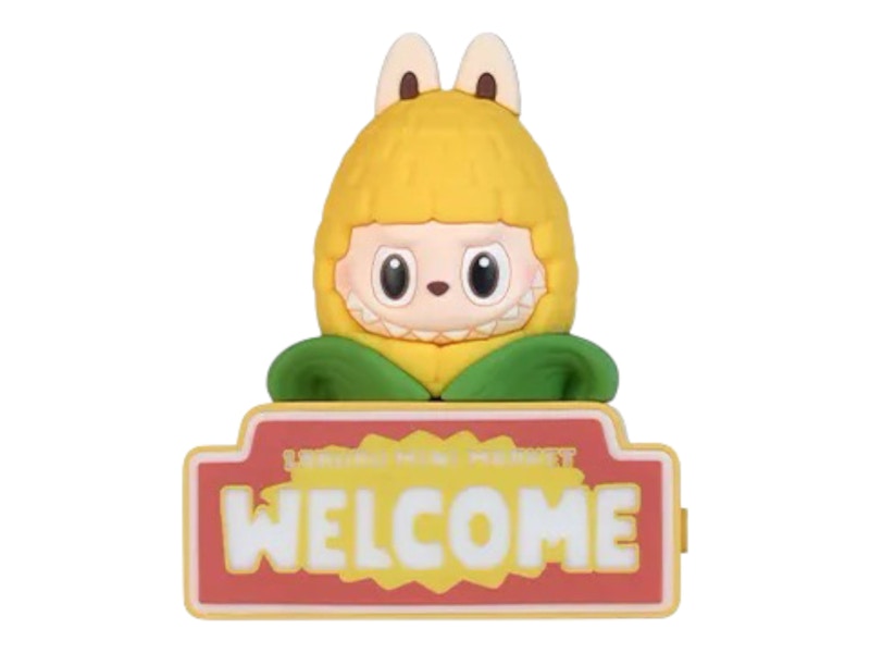 Pop Mart Labubu The Monsters Wacky Mart Series Corn Fridge Magnet