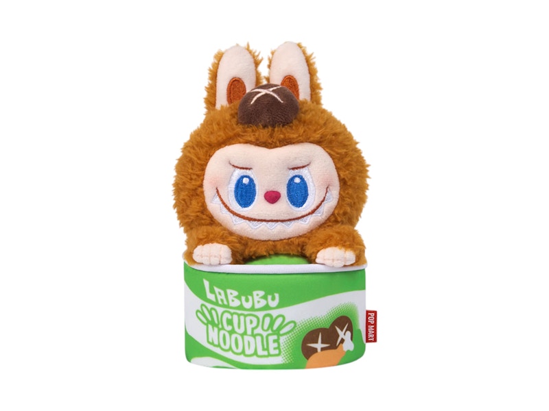 Pop Mart Labubu The Monsters Wacky Mart Series Cup Noodles Figure Storage Bag (Mushroom)