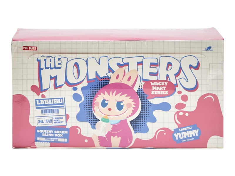 Pop Mart Labubu The Monsters Wacky Mart Series Squishy Charm Sealed Case (6 Blind Box)
