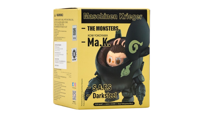 Pop Mart Labubu The Monsters x Kow Yokoyama MA.K.Series Single Darksteel Figure