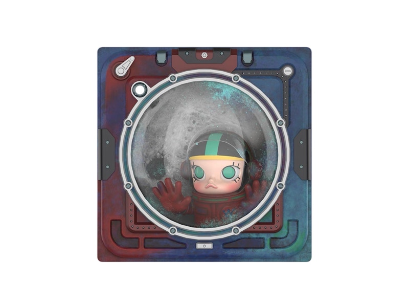 Pop Mart MEGA SPACE MOLLY Hello, Moon "In Space" 3D Painting