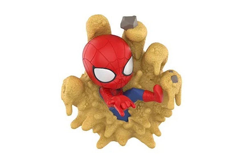 Pop Mart Marvel Across the Infinite Series Spider-Man Defeating Sandman Figure