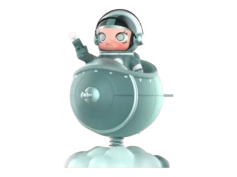 Pop Mart Mega Space Molly Blooming Series Silver Fern 100%