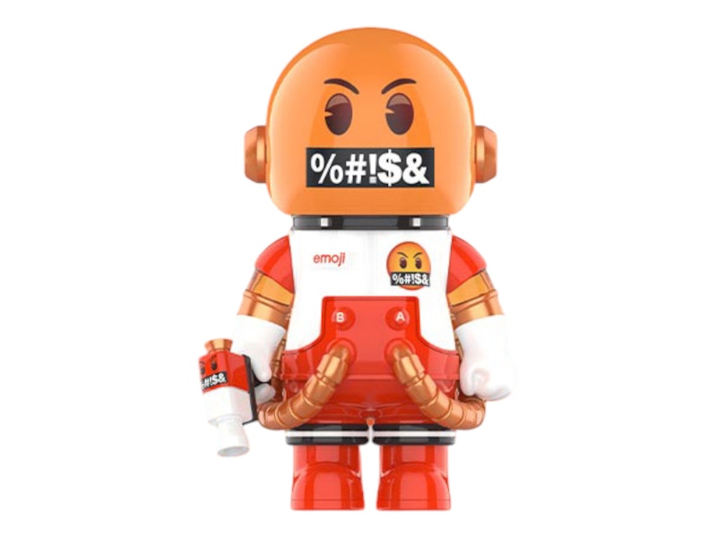 Pop Mart Mega Space Molly x emoji Series Bad Words 100%