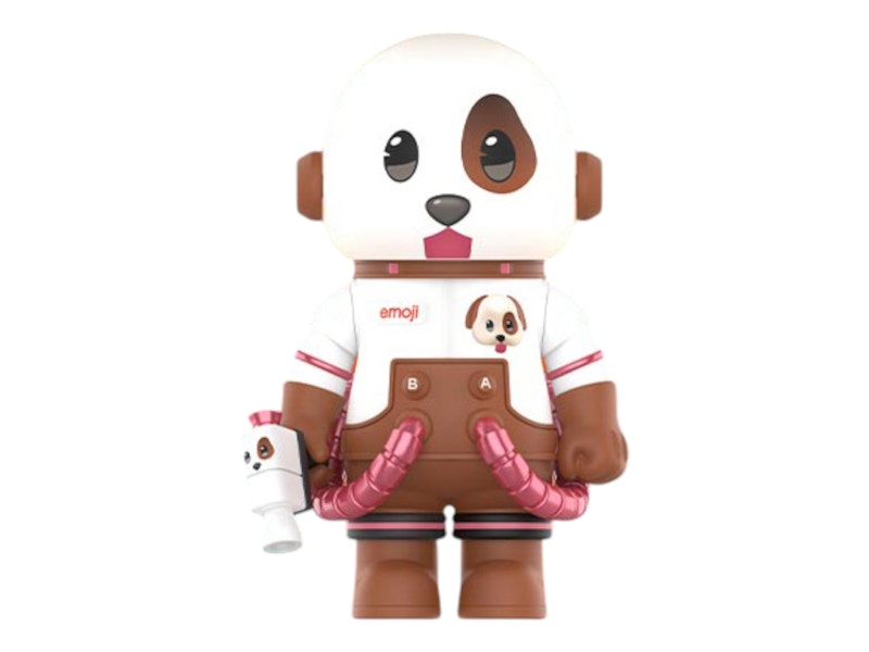 Pop Mart Mega Space Molly x emoji Series Happy Puppy 100%