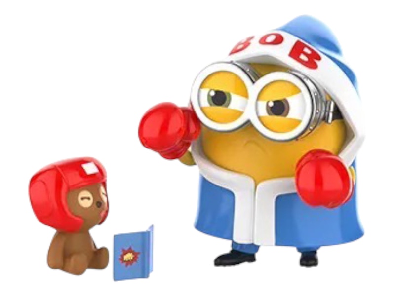 Pop Mart Minions Bedtime Stories by Bob and Tim Series Boxing Fundamentals Figure