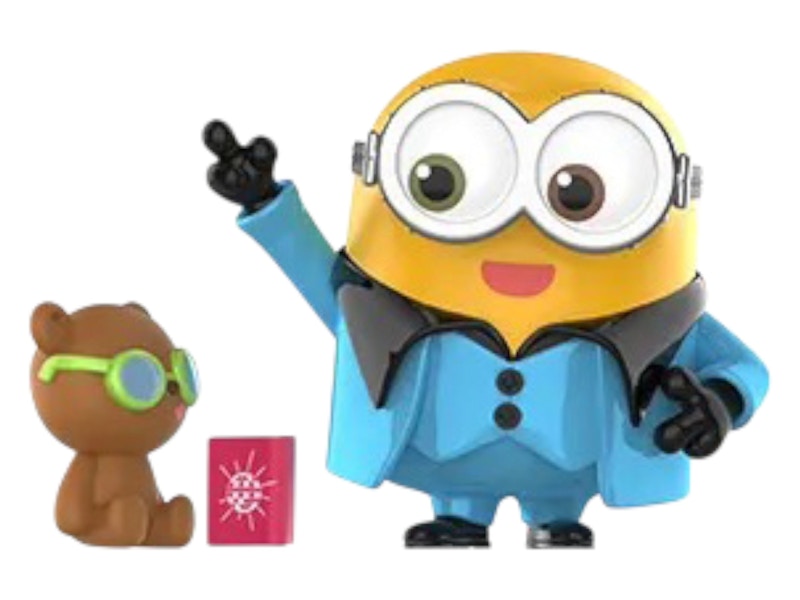 Pop Mart Minions Bedtime Stories by Bob and Tim Series Disco Dance Steps Figure