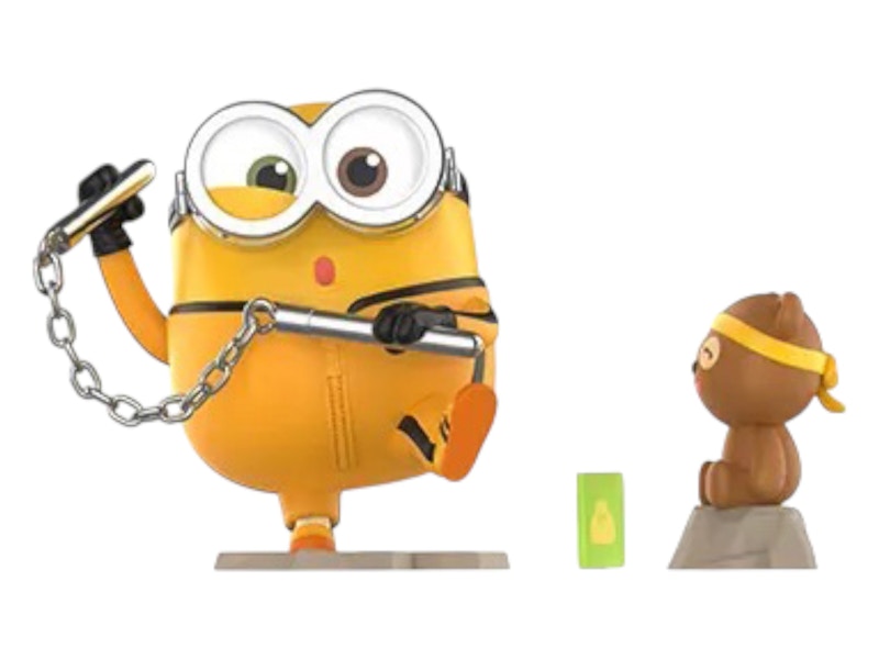 Pop Mart Minions Bedtime Stories by Bob and Tim Series Martial Art Legend Figure