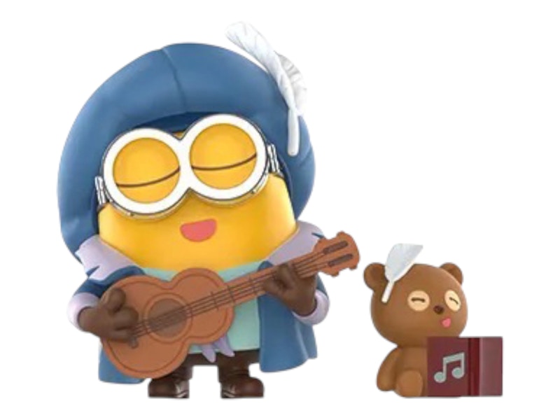Pop Mart Minions Bedtime Stories by Bob and Tim Series Medieval Songs Figure
