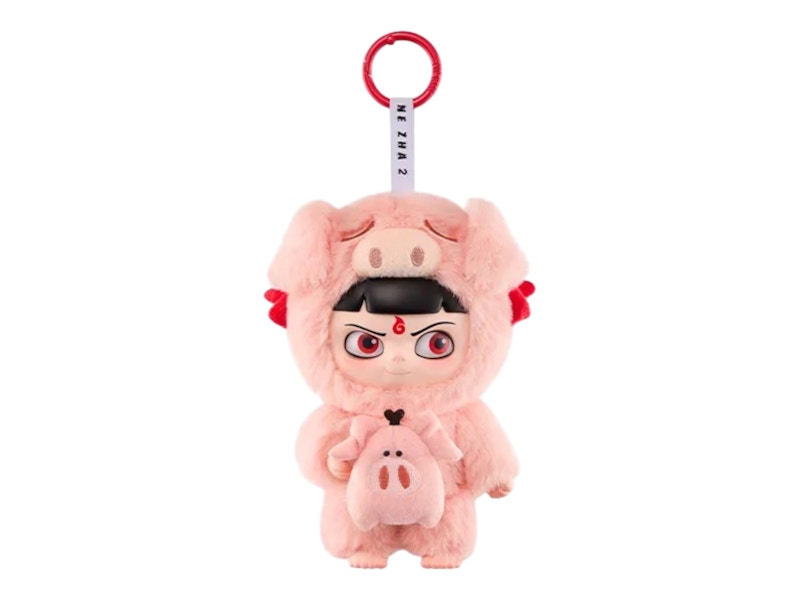 Pop Mart NeZha 2 Dress Up Party Series Nezha's Pig Edition Vinyl Plush Doll Pendant