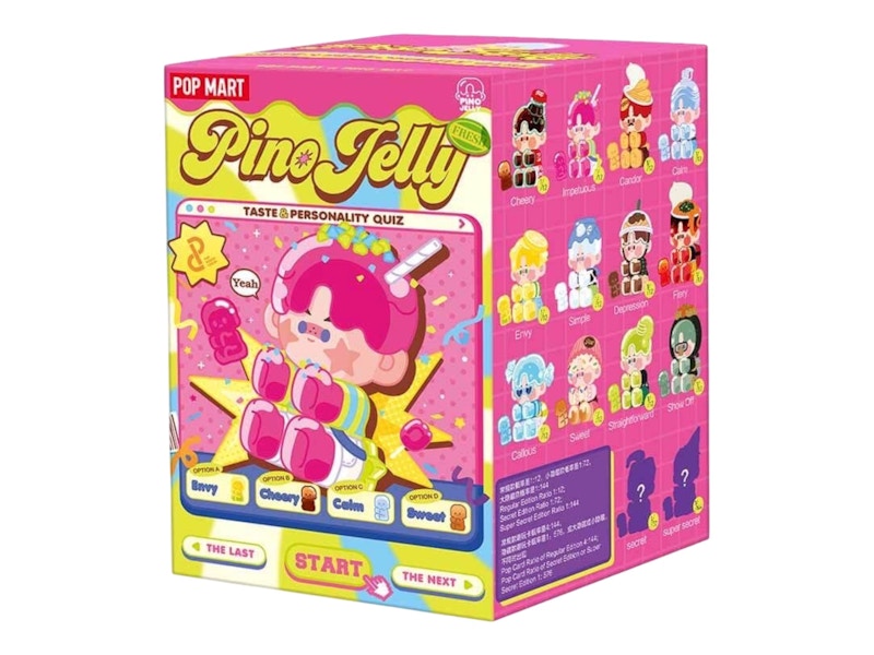 Pop Mart PINO JELLY Taste & Personality Quiz Series Figures Single Blind Box