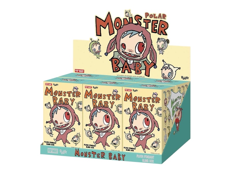 Pop Mart POLAR Monster Baby Collection Series Plush Pendant Ver.1 Sealed Case (6 Blind Box)
