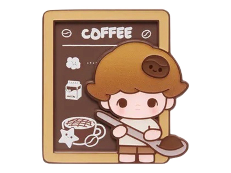Pop Mart POP BEAN Coffee Factory Series DIMOO Freshly Hand Ground Fridge Magnet
