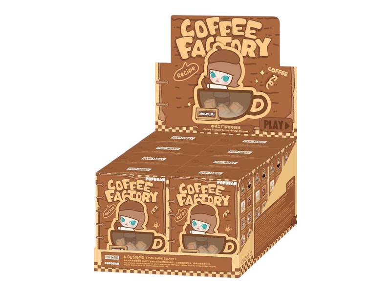 Pop Mart POP BEAN Coffee Factory Series Fridge Magnet Sealed Case (8 Blind Boxes)