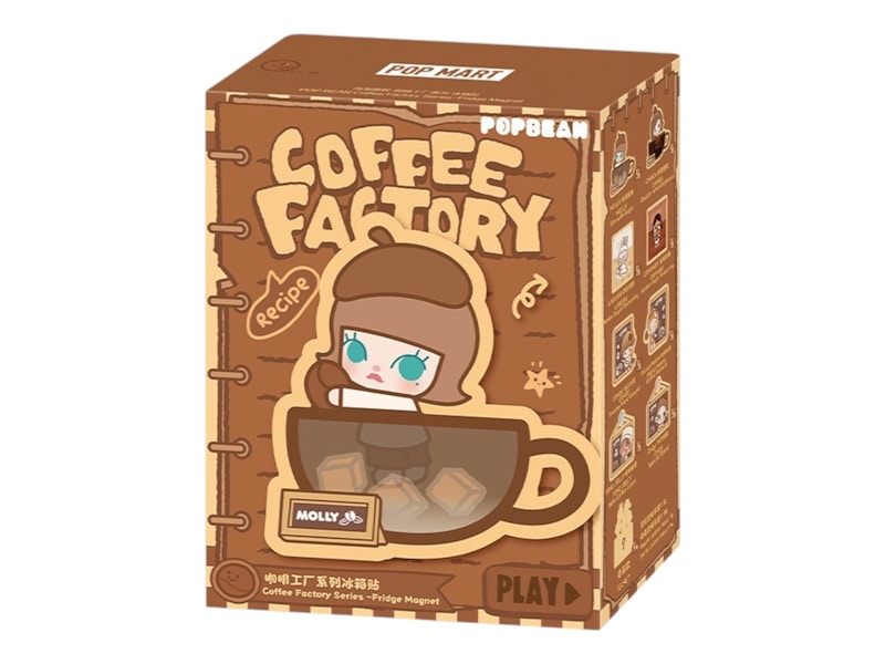 Pop Mart POP BEAN Coffee Factory Series Fridge Magnet Single Blind Box