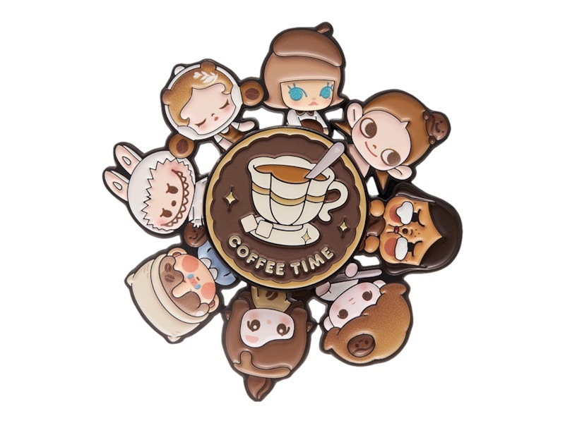 Pop Mart POP BEAN Coffee Factory Series Spinning Badge