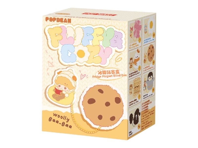 Pop Mart POP BEAN Fluffy & Cozy Series Fridge Magnet Single Blind Bag
