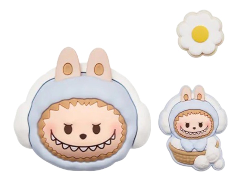 Pop Mart POP BEAN Fluffy & Cozy Series LABUBU Toasty Snow Baby Decorative Charm