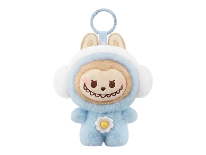 Pop Mart POP BEAN Fluffy & Cozy Series LABUBU Toasty Snow Baby Plush Pendant