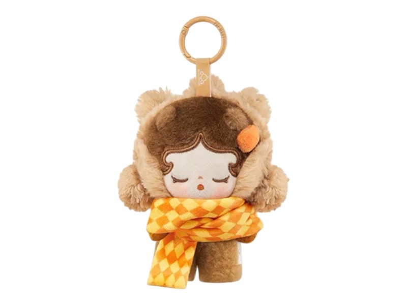 Pop Mart POP BEAN Fluffy & Cozy Series SKULLPANDA Snug Scarf Plush Pendant